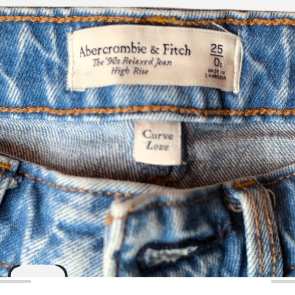 Pre-owned Abercrombie & Fitch Light Blue Straight Leg Jeans - Picture 3 of 6